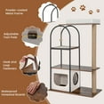 thumbnail image 6 of Costway 47" Large Cat Tree Tower with Top Perch Cat Bed Cat Condo Scratching Posts Indoor White, 6 of 11