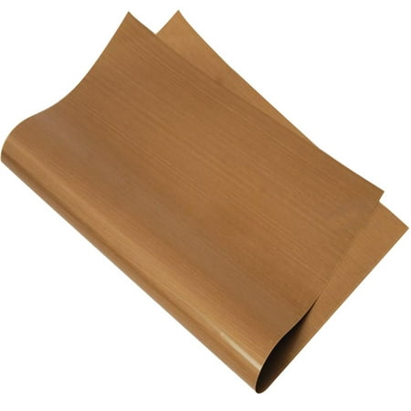 1PC BBQ Oven Grill Mat Heat Resistant Non-Stick Barbecue Grill Sheet Oven Pan Liners Baking Pad Mat (Golden)