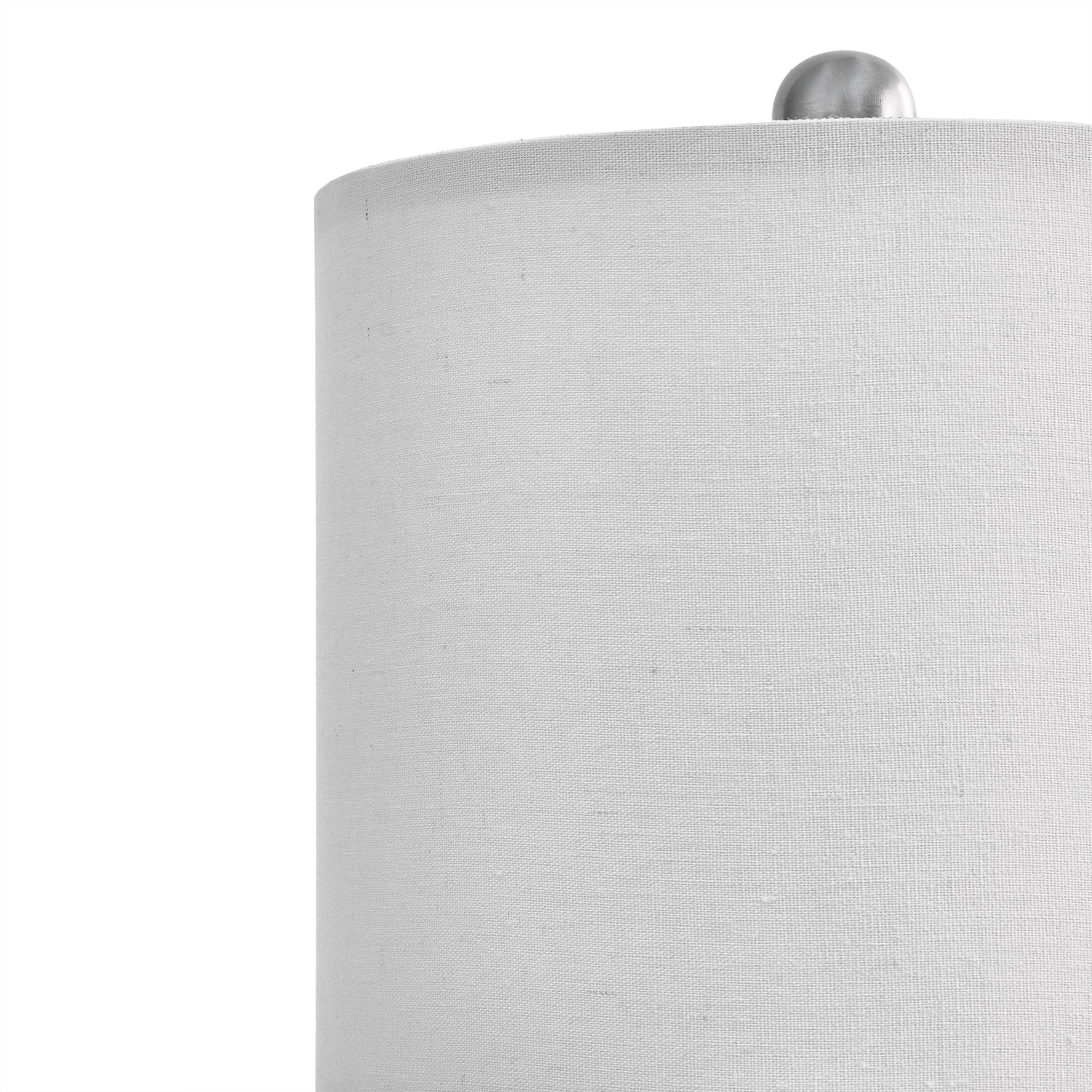 Oneach 19" White Boho Table Lamp for Living Room Bedroom Modern Resin Bedside Nightstand Lamps Set of 2 for Office Study Rattan Light