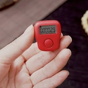 Techinal Silent Finger Counter 6 Channels Digital Tasbih Tally Clicker with LED for Prayer Knitting Sports Gift Rechargeable