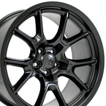 OE Wheels DG21 20 Inch Rims Fit Challenger 50th Anniversary Style 5x115 20x10 Satin Black - Hollander 10369 (Set of 4)