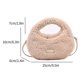 thumbnail image 2 of Bolso bandolera para mujer, bolso Hobo suave informal, bolso de piel sintética, bolso de compras de invierno, 2 of 8