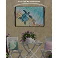 thumbnail image 2 of Sea Turtle Outdoor TV Cover 60 to 65 inch Summer Turquoise Ocean Watercolor Shell Conch Waterproof Dustproof TV Covers for Outside with Zipper Remote Control Pocket Flat Screen Protectors, 2 of 7