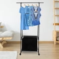 thumbnail image 3 of GOOHOCHY Clothes Hanger Stand Garment Rack Metal Drying 1Set for Hallway, 3 of 8