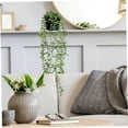 thumbnail image 5 of JASGARDE 2Pcs Hanging Fake Plants, Artificial Decor Faux Potted Eucalyptus Plants for Boho Bathroom Home Office Desk Wall Shelf Bookcase Accessories Decor Indoor, 5 of 5