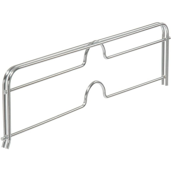 Nexel Chrome Slant Shelf Divider 18""W x 4""H