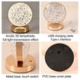 thumbnail image 3 of Cute Star Moon Atmosphere Lamp Touch Sensor 3 Color Gold Usb Rechargeable Bedroom Star Night Light, 3 of 5