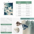 thumbnail image 6 of Navy Blue Fish Balloon Curtains for Living Room/French Door, Nautical Coastal Summer Ocean Modern Rustic Tie Up Curtains 63 Inch Length Energy Saving Kitchen Curtains Shades for Windows 42"x63", 6 of 8