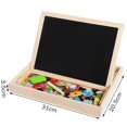 thumbnail image 4 of B Double-Sided Magnetic English Learning Puzzle Board For Kids Enlightenment Toy Wooden Material Water-Based Paint Safe Educational Cognitive Skill Development 647G Weight, 4 of 4