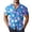 Blue, variant on Hawaiian Shirt for Men Short Sleeve Button Down Coconut Palm Print Aloha Shirts Casual Beach Vacation Clothes