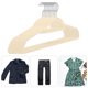 thumbnail image 2 of 10 perchas de flocado antideslizantes para el hogar (beige), 2 of 3