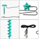 thumbnail image 3 of 1 pieza (verde) masticable en espiral para perros grandes y masticables para perros Ideal, 3 of 5