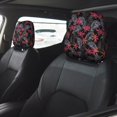 thumbnail image 2 of Kdxio Colorful Hawaii Palms Pattern Print 2 Piece Car Head Rest Covers Set Auto Front/Rear Seats Headrest Cover Universal Fit Most Cars,Sedan, SUV, 2 of 9