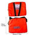 thumbnail image 3 of Throwable Flotation Device, 18x14inch Boat Cushion with Strap, High Buoyancy PE Foam, Waterproof EVA Cover for Boating Safety & Emergency Use, 3 of 8