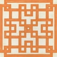 thumbnail image 2 of Vess, June Erica 12x12 Black Ornate Wood Framed with Double Matting Museum Art Print Titled - Maze Motif I, 2 of 4