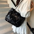 thumbnail image 2 of QHFBli Shoulder Bag for Women, Sequin Clutch Purses, Evening Bag, Crossbody Bags for Wedding, Prom, Parties, 2 of 9