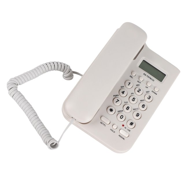 Teléfono de Línea fija con cable, Teléfono analógico de Montaje en Doble Descritionio/Para de Pared Hotel de Oficina en el HOGAR, F-SK/DTMF NEGRO/, NO SE RECUPERADO BATERÍA BATERÍA
