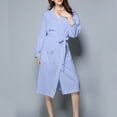 thumbnail image 3 of qolati Robes for Women Waffle Knit Kimonos Bathrobe Lightweight Nightgown Loungwear Soft Spas Robe for Unisex, 3 of 8