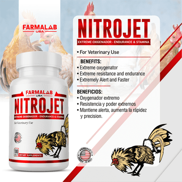 NITROJET Extreme Oxygenator for Rooster Poultry Gamefowl Gallos Farmalab