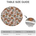 thumbnail image 6 of Light Pink Football and Flowers Pattern Round Fitted Tablecloth with Elastic Edge,Dining Table Cover Waterproof,Outdoor Round Tablecloth for Camping,Dining,Indoor and Outdoor, 6 of 7