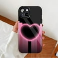 thumbnail image 2 of Heart-shaped Neon Pink Phone Case for Women – Perfect for Valentine's Day & Stylish Everyday Use, Durable Design – Compatible with iPhone 11/12/13/14/15/16 (Pro Max/Plus), 2 of 9