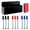 A:1 Large Holder+ 9 Markers+ 1 Eraser, variant on AGCAN Magnetic Pen Holder, Dry Erase Marker Holder for Whiteboard Fridge, Marker Organizer Locker Accessories, 2 Pack, Black+White