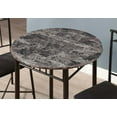 thumbnail image 2 of 64" x 64" x 101" Grey, Black, Metal, Foam, Microfiber - 3pcs Dining Set, 2 of 4