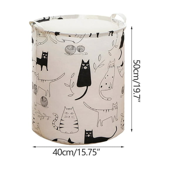 EUDIDV Extra-Large Fashion Printed Household Foldable Toy Clothing Storage Bag Laundry Basket Collapsible Storage Bag Roomy