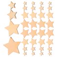 thumbnail image 4 of EeaseMX 200 piezas de estrellas de madera, rodajas de estrellas de madera, mini adornos de estrellas para hacer manualidades de boda, 4 of 7