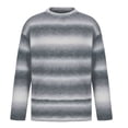 thumbnail image 2 of WXLWZYWL Color Block Sweaters for Men Waffle Knit Crewneck Casual Striped Sweater Pullover Fall Jumper Tops Long Sleeve Loose Comfort Sweater, 2 of 6