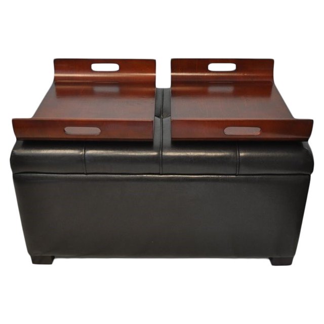 Convenience Concepts Designs4Comfort Pouf de Rangement en Simili Cuir Expresso