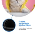 thumbnail image 5 of Disketp A Funny Cat Small Mouse Pad 7.9x7.9 Inches,Washable Round Mousepad For Office Laptop Computer,Non-Slip Rubber Base Mouse Pads For Wireless Mouse, 5 of 8