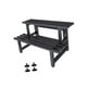 thumbnail image 4 of Soporte para plantas shamjiam de 2 niveles estante organizador de metal 80cmx38cmx53cm, 4 of 8