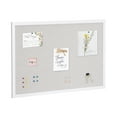 thumbnail image 6 of KFFKFF 36"x24" White Cork Board featuring Linen Surface – Chic Wall-Hanging Message Board for Home, School, Office – Sophisticated & Practical Announcement Board, 6 of 9