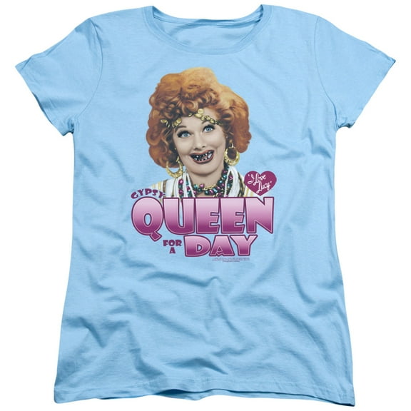 I Love Lucy Gypsy Queen S/S Women's T-Shirt Light Blue