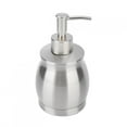 thumbnail image 3 of Dispensador de jabón tipo prensa, baño multifuncional Prensa manual Dispensador de jabón manual Botella de emulsión de acero inoxidable Artesanía excepcional, 3 of 8