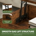 thumbnail image 4 of Uforic Coffee Table with Storage, Lift-Top Wooden Center Table for Home & Office, Rustic Brown, 4 of 9