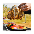 Chicken Leg Wing Grill Rack Folding Barbecue Rack Oven Roaster Stand