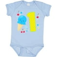 thumbnail image 3 of Inktastic Ice Cream First Birthday in Blue Boys or Girls Baby Bodysuit, 3 of 5