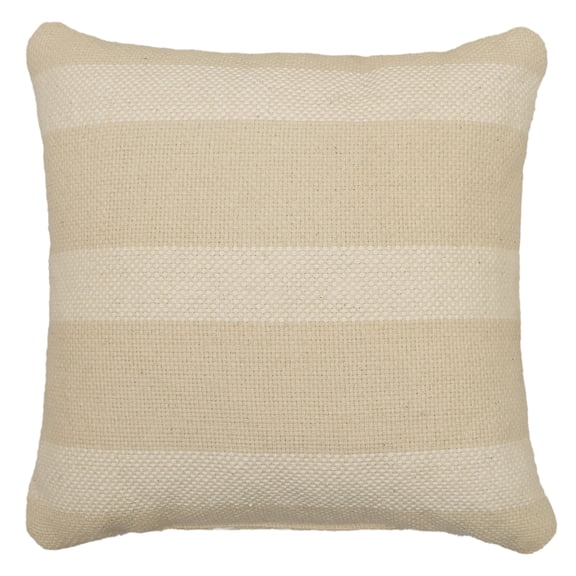 Mainstays 18 x 18 Decorative Striped Pillow in Neutral Tones