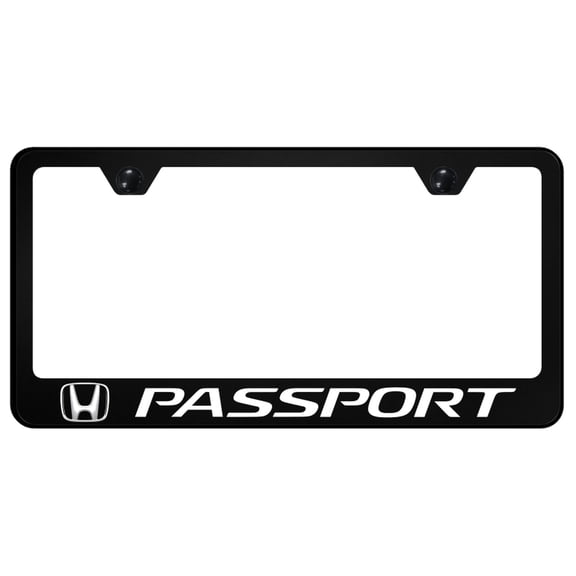 Honda Accord UV Print Polycarbonate License Plate Frame (Black)