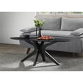 thumbnail image 4 of Pemberly Row Modern / Contemporary Wood Oval Coffee Table in Black, 4 of 5