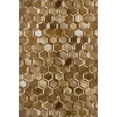 thumbnail image 2 of Addison Rugs Mayfield Washable Cowhide Double Octagons Brown Rectangle Rug, 9' x 12', 2 of 6