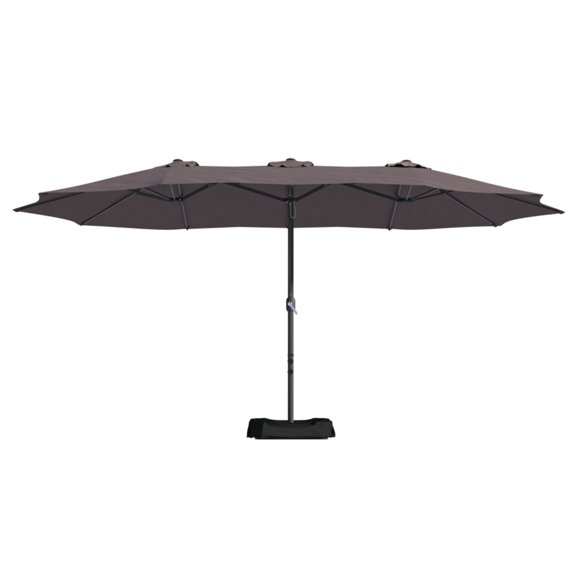 15ft Patio Maket Umbrella with base(Coffee)