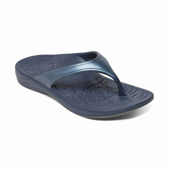 Aetrex Women's Fiji Soft Toe Orthotic Flip Flops for Women Summer Beach Sandals