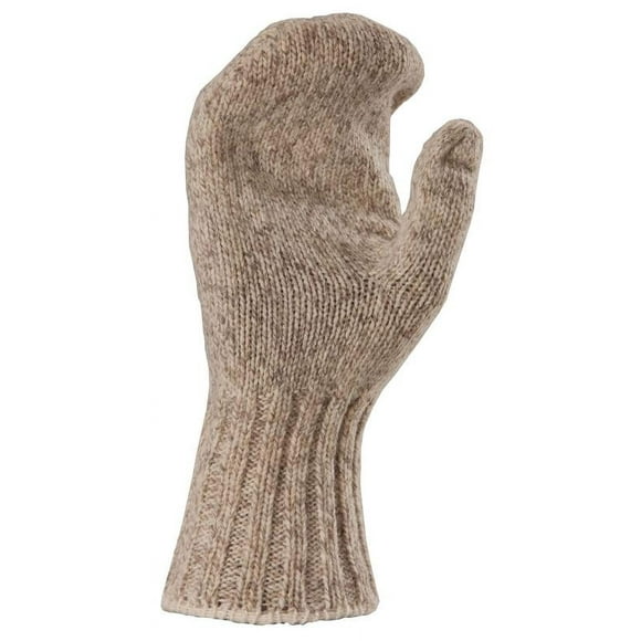 Fox River Adult Ragg Cold Weather Mitten, Large, Brown Tweed