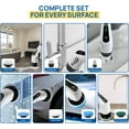 thumbnail image 4 of Electric Rotary Scrubber - Cordless Electric Mop for Household Cleaning, 400 RPM, 8 Replaceable Brush Heads, 90 Minute Working Time, 3 Adjustable Sizes, Dual Speed, 4 of 7
