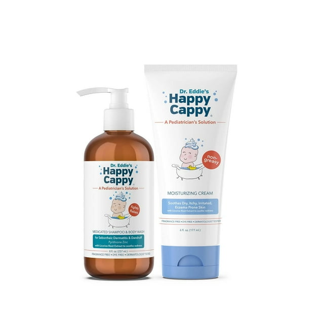 Kit Shampoo y Crema Hidratante Happy Cappy para Cuidado Infantil