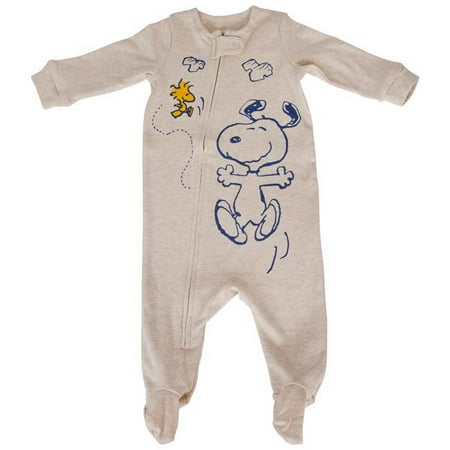 Peanuts 819167-6-9months Snoopy & Woodstock Dancing Infant Sleeper, 6-9 Months