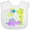 AA-White, variant on Inktastic Happy Dinosaur First Birthday-purple Boys or Girls Baby Bib